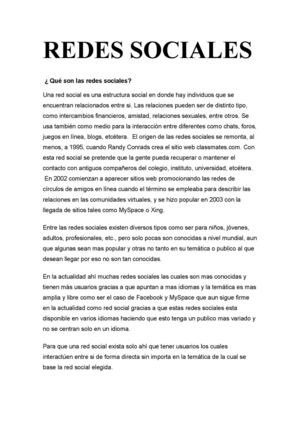 Redes sociales. elena