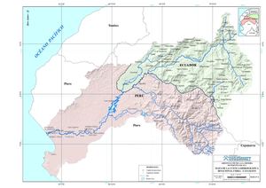 MAPA 2 CUENCA HIDROGRÁFICA BINACIONAL CHIRA - CATAMAYO