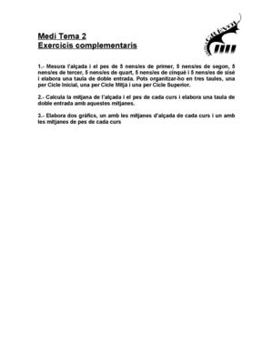 EXERCICIS COMPLEMENTARIS MEDI T-2