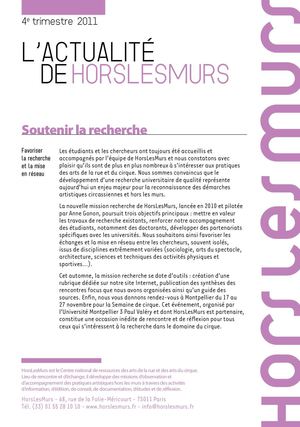 HorsLesMurs actualités 4e trimestre 2011