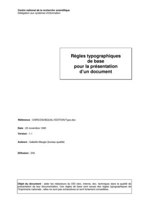 Règle typographique de base