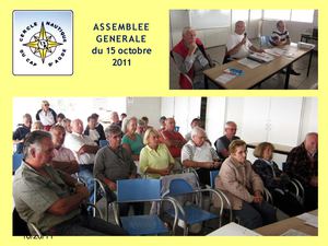 Assemblée générale ordinaire du 15 octobre 2011