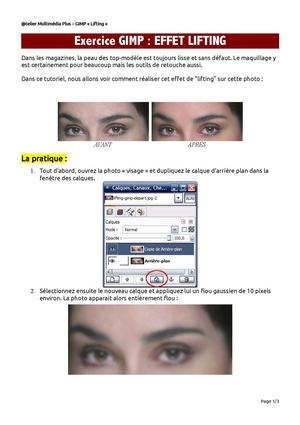 Tutoriel #2 Gimp - Lifting