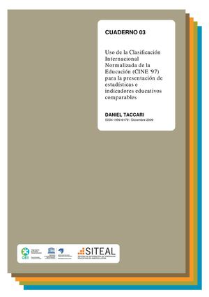 Uso de la Clasificación Internacional Normalizada de la Educación (CINE ‘97)