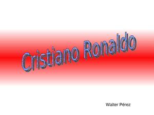 Cristiano ROnalfo 