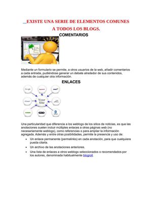 ELEMENTOS COMUNES A TODOS LOS BLOGS