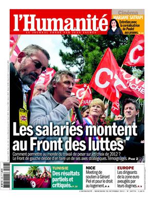 L'Humanité du 26 octobre 2011