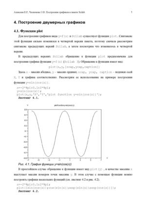 Построение двумерных графиков