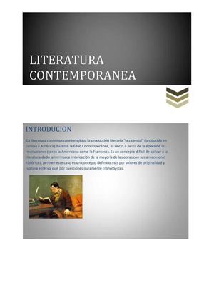 LITERATURA CONTEMPORANEA