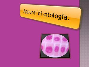 appunti di citologia