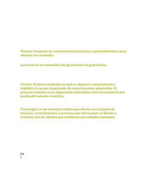 Desarrolo de las ciencias naturales en las creaciones tecnicas