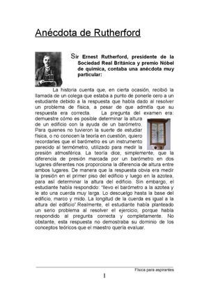 Anécdota de Rutherford