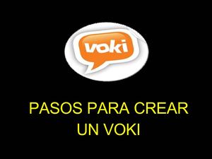 Pasos para crear un voki