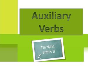 1B Auxiliary Verbs