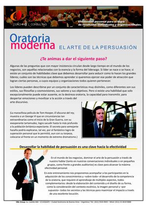 Oratoria Moderna (Programa de Entrenamiento)
