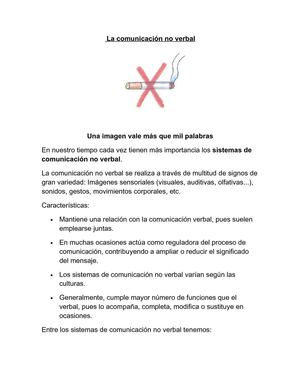 La comunicación no verbal