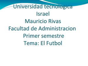 El futbol
