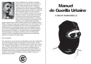 Carlos Marighella : manuel de guérilla urbaine
