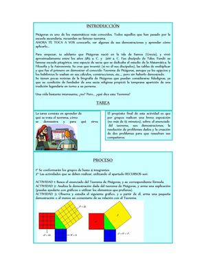Webquest Teorema de Pitágoras