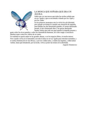 LA MOSCA QUE SOÑABA QUE ERA UN ÁGUILA
