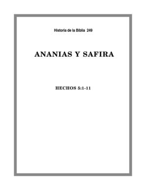 Ananias y Safira