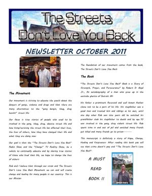 OCTOBER 2011 NEWSLETTER