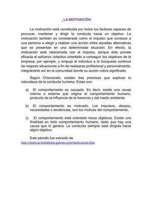 motivacion