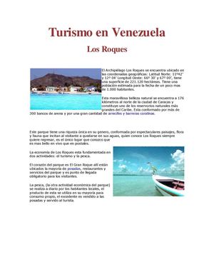 turismo en venezuela