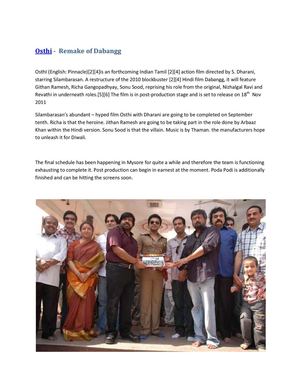 Osthi -  Remake of Dabangg