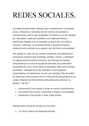 Redes Sociales