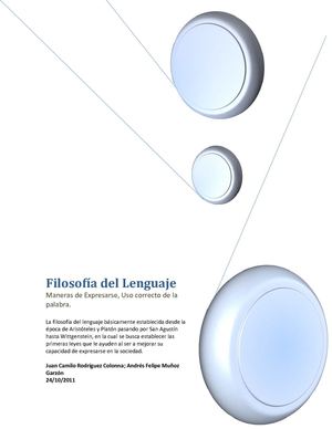 Filosofía del lenguaje 