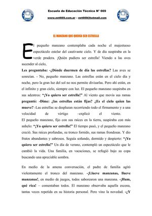 El manzano que queria ser estrella