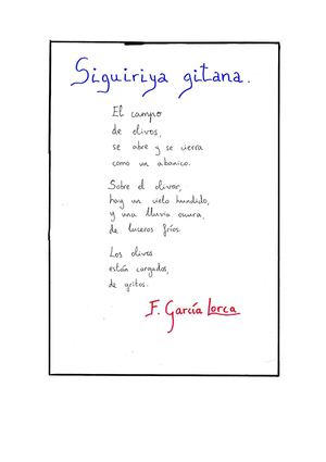 Siguiriya gitana.