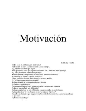 Motivación Preguntas