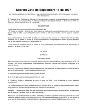 Decreto 2247 de 1997