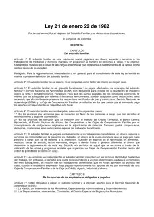 Ley 21 de 1982