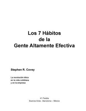 Los 7 hábitos de la gente altamente efectiva
