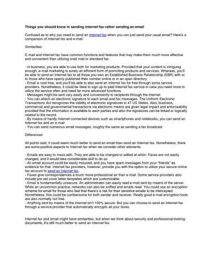 Why send an Internet fax when you can just email