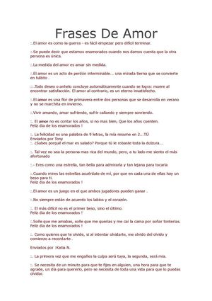 Frases De Amor