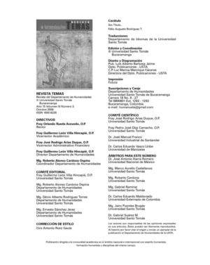 Revista Temas - USTA 2011