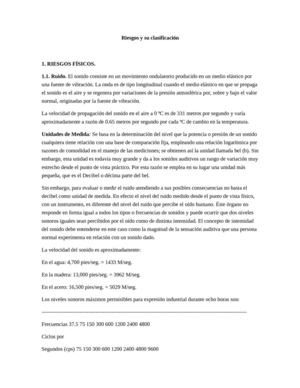 riesgos y su clasificacion