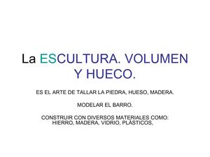la escultura