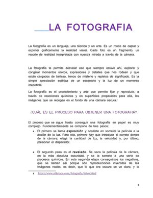 LA FOTOGRAFIA
