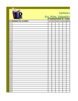 VELOCIDAD LECTORA PALABRAS POR MINUTO