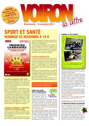 Lettre de Voiron n°553 du 8 novembre 2011 (3 Mo)