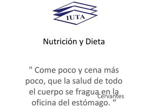 nutricion y dieta