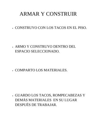 armar y construir