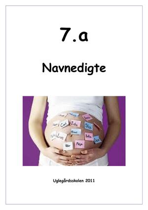 7. a Navnedigte