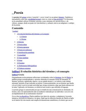 poesía