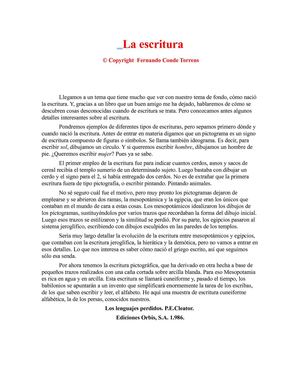 la escritura